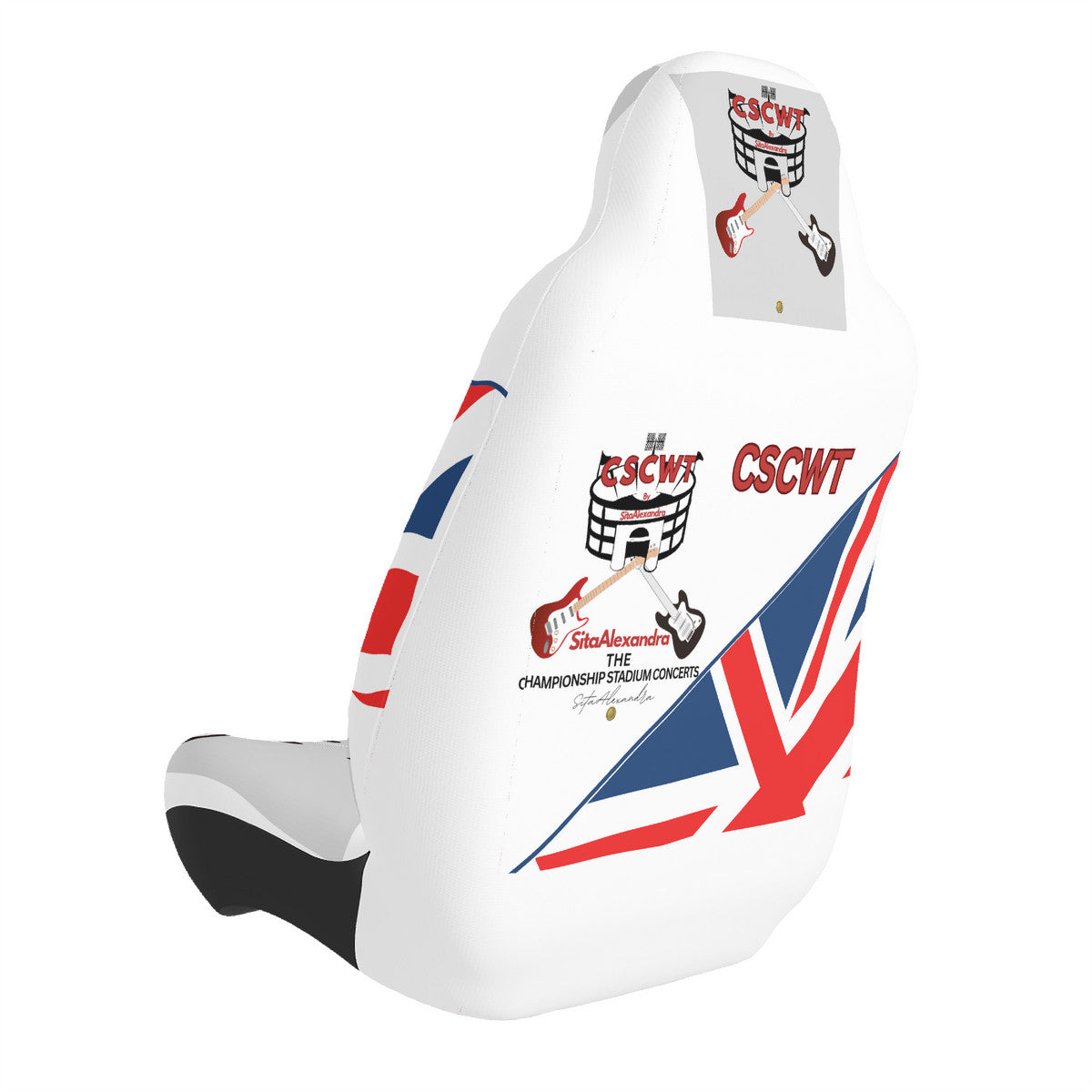 CSCWT Single Car Seat Cover with Back Side Printed - Championship