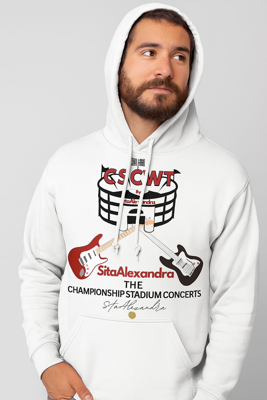 CSCWT White Hoodie – Stadium Pulse Edition
