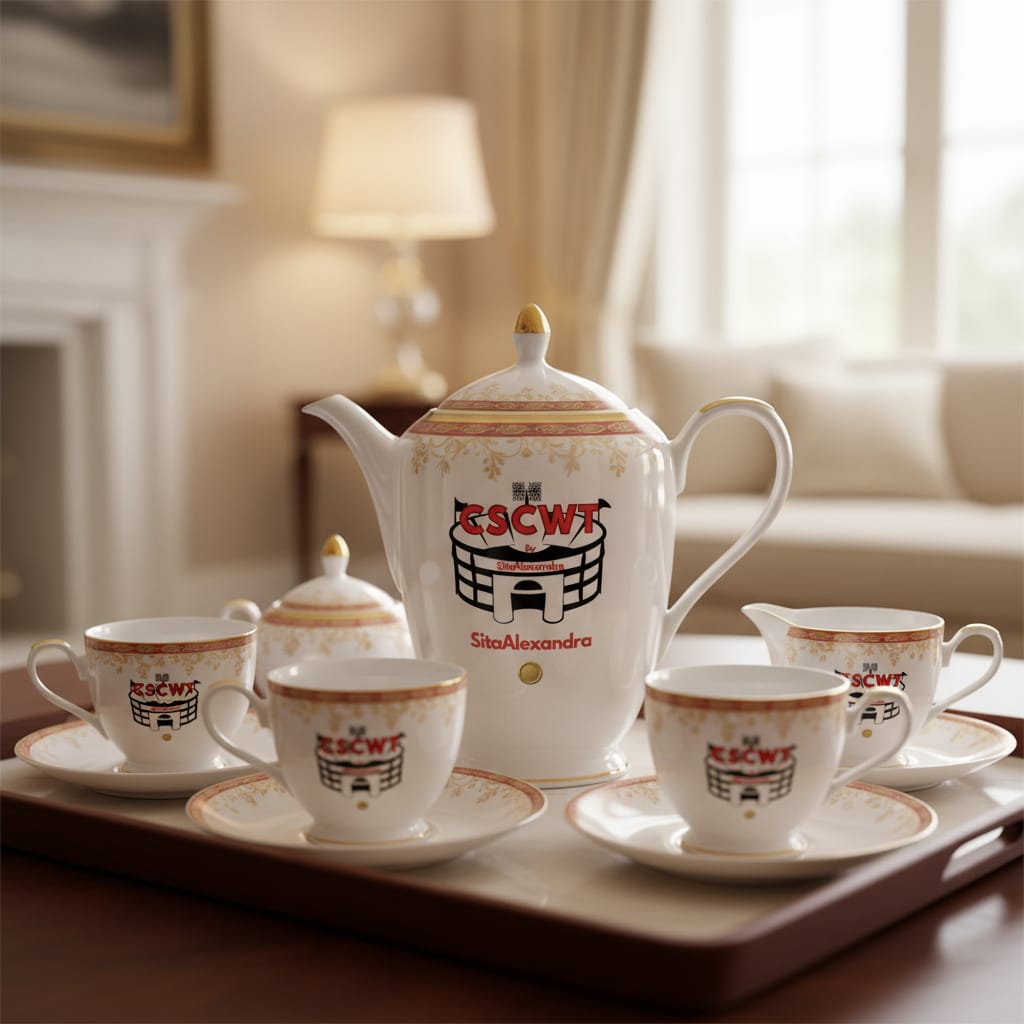 SCWT Porcelain Tea Set – Prestige Edition