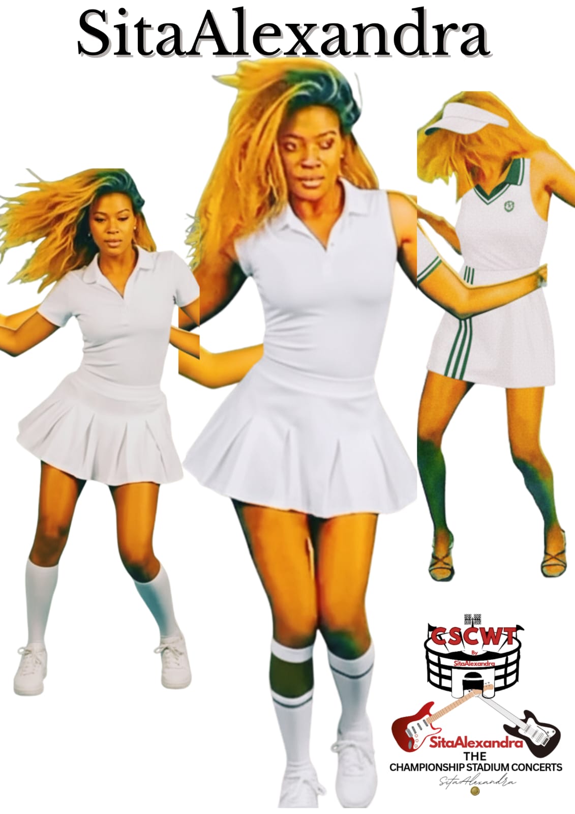 Female Tennis Kit White Tennis Kit