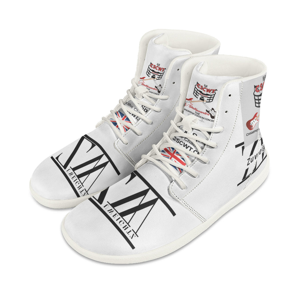 CSCWT x Zuweightz Unisex Barefoot High-Top Sneakers - Championship Concerts Merchandise
