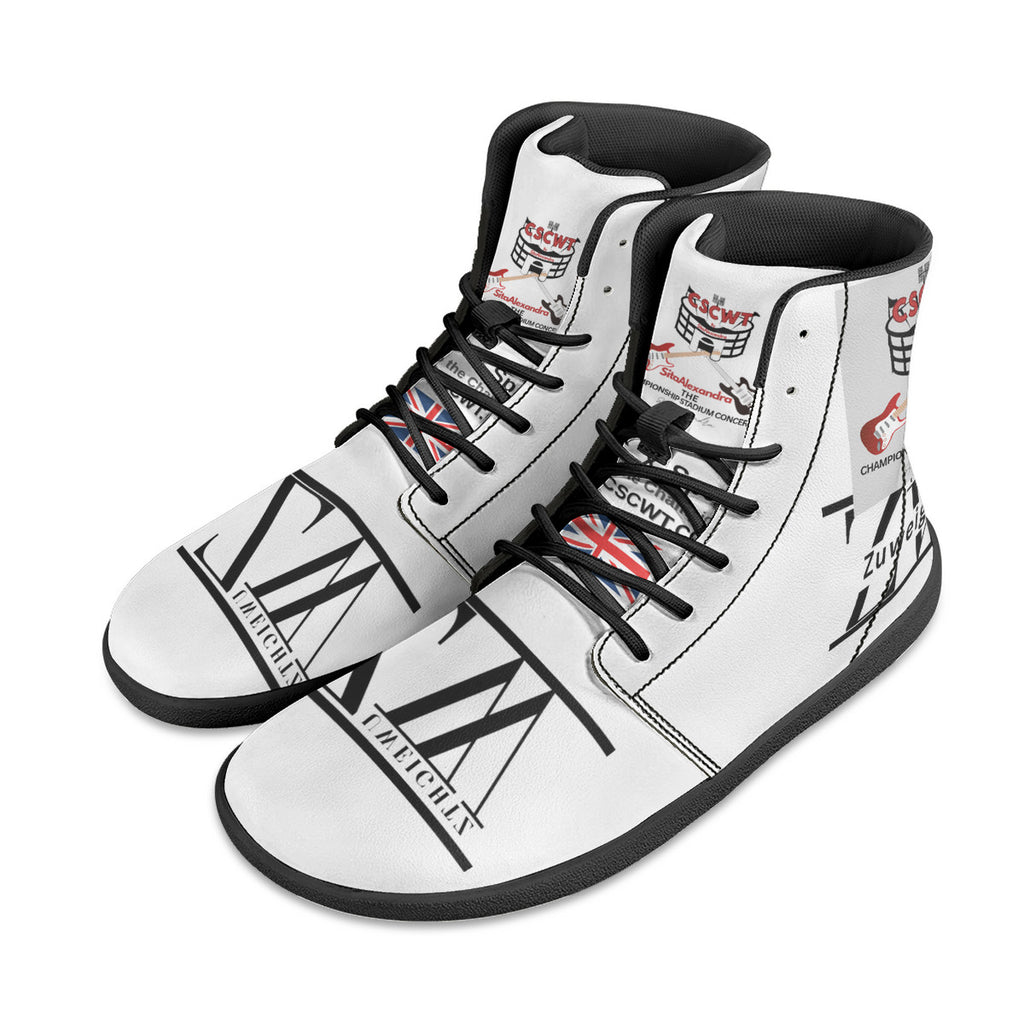 CSCWT x Zuweightz Unisex Barefoot High-Top Sneakers - Championship Concerts Merchandise
